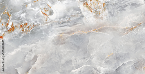 Tableau sur toile Luxury abstract cloudy blue marble background featuring dramatic diagonal geolog