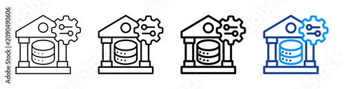Fotografía Responsible Data Governance Outline Icon Set