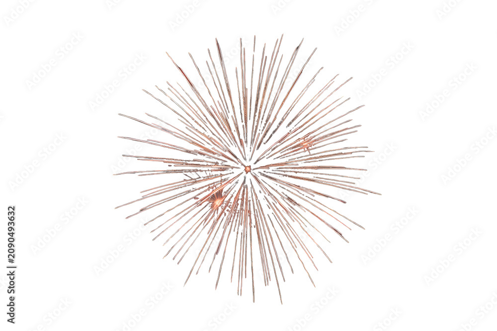 Obraz premium Fireworks explosion creating colorful light streaks and festive celebration glow on transparent background