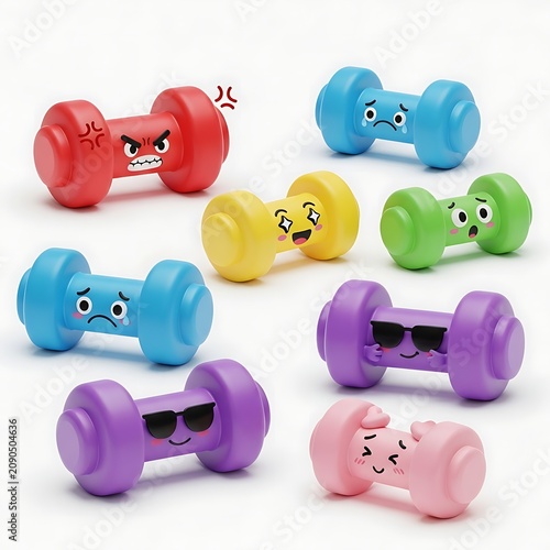 Assorted colorful inflatable balls with animal faces for kids.