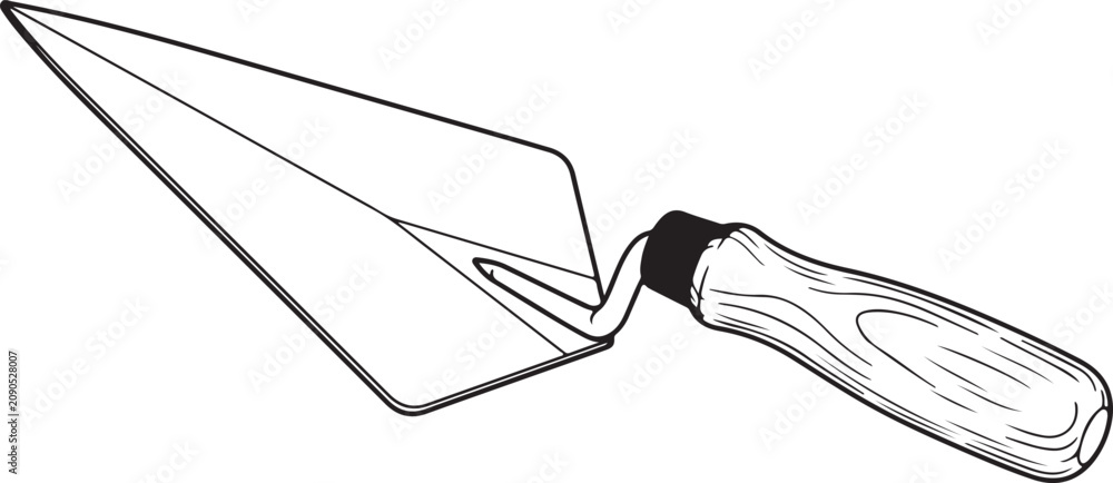Naklejka premium Illustration of a small utility knife with transparent handle design