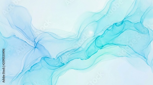 Abstract blue background, fluid art design, liquid texture, modern wallpaper