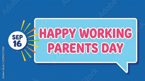 Happy Working Parents Day greeting card