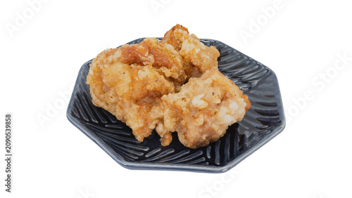 Photos 皿に盛られた唐揚げ 背景透過 食品素材
