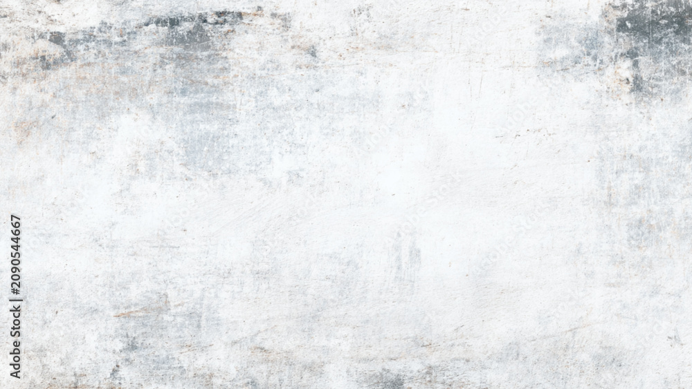Fototapeta premium Distressed wall texture with worn paint effect in white, gray, and light blue tones, abstract weathered surface for creative design