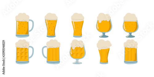 Foto Beer Mug with Foam Illustration