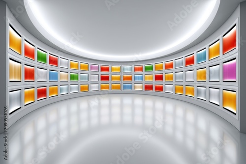 Smart pollution monitoring system for industrial settings futuristic gallery digital environment innovative perspective
