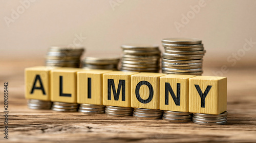 Alimony Word Blocks with Co...