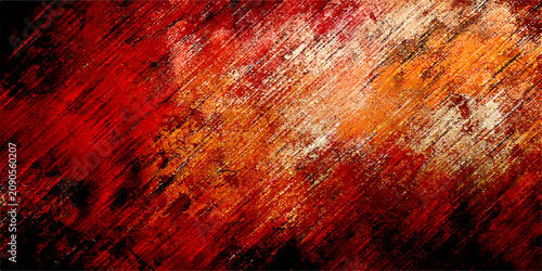 Obraz na plátne Fiery abstract explosion, a dynamic composition of vibrant reds, oranges, and whites, evokes raw energy and intense emotion