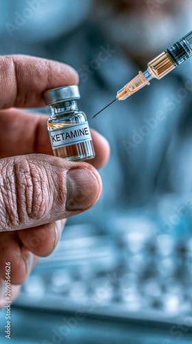 Ketamine Vial and Syringe: ...