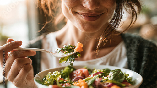 Fresh Salad Delight: A smil...