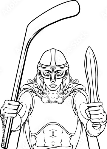A female viking woman ice h...