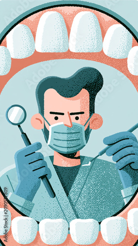 Dentist and Dental Tools: A...