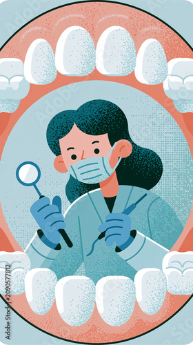 Dental Check-up Illustratio...