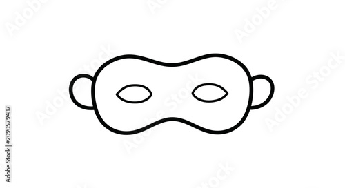 Sleep mask or superhero disguise icon