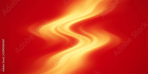Canvastavla Abstract Red Fire Wave Background with Flowing Silk Texture Glowing Light and Fi