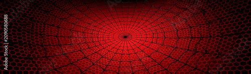 Abstract Red Spiderweb: An ...