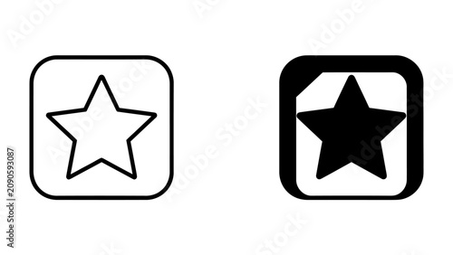 Foto Star Icons Set