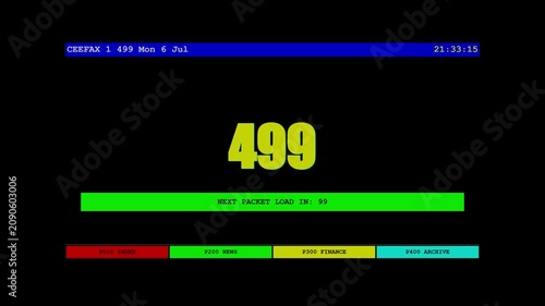 Animated of Early Teletext Data Stream