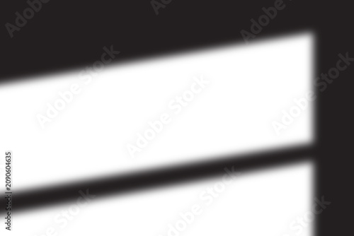 minimalist window frame shadow overlay, soft sunlight through window on white wall, architectural silhouette background
