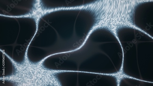 Fotografía Abstract glowing neural network pattern