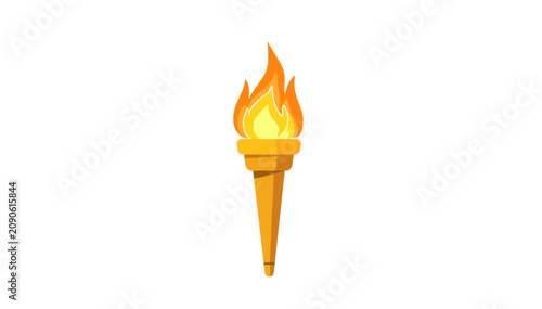 burning torch