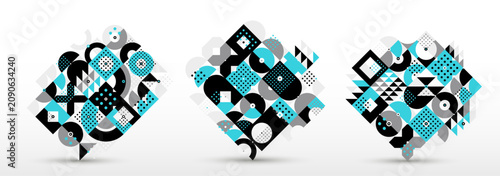 Abstract Bauhaus style grap...