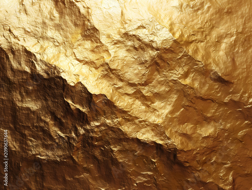 Metallic Gold Rocky Textured Background