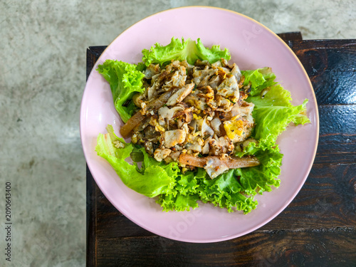 Restaurant-style Thai fried noodles beautifully presented for menus and commercial food photography.