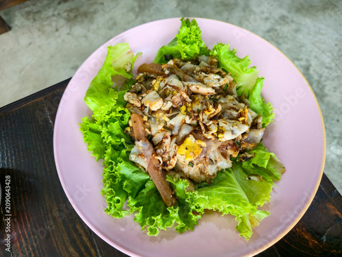 Restaurant-style Thai fried noodles beautifully presented for menus and commercial food photography.