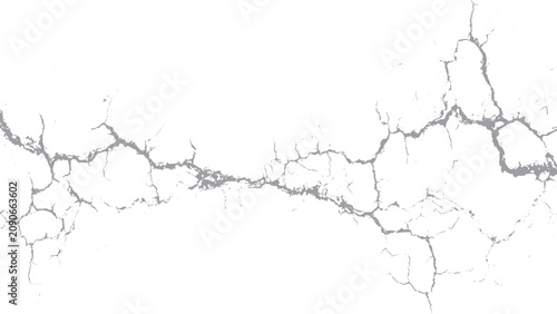 Foto Realistic cracked ground texture with fracture line overlays Broken earth surfac