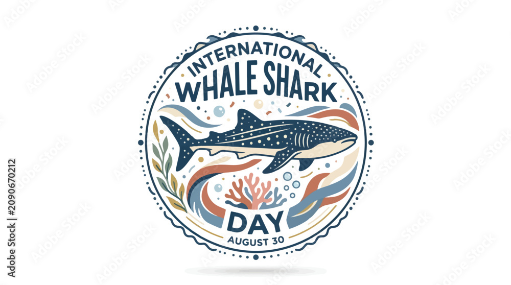 Obraz premium International Whale Shark Day Logo