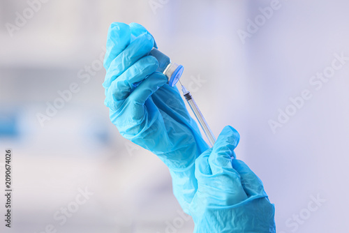 Medical professional in blu...