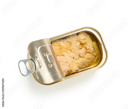 Open tin can with tasty cod...
