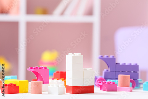Colorful plastic building b...