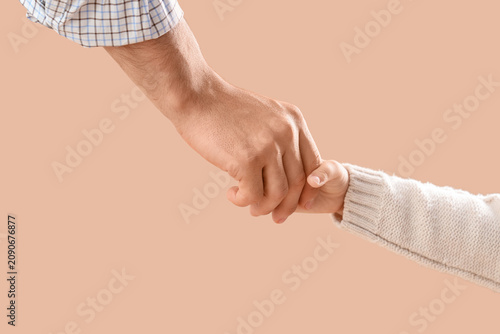Little girl with her father...