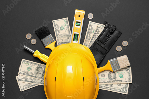 Builders supplies with wall...