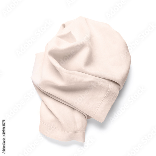 Fabric napkin isolated on w...