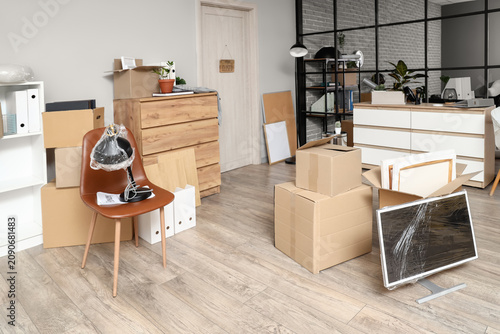 Interior of modern office w...