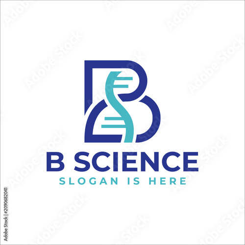 Scientific Letter BS Logo Modern Innovation Brand Identity