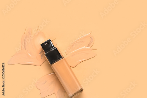 Bottle of makeup foundation...