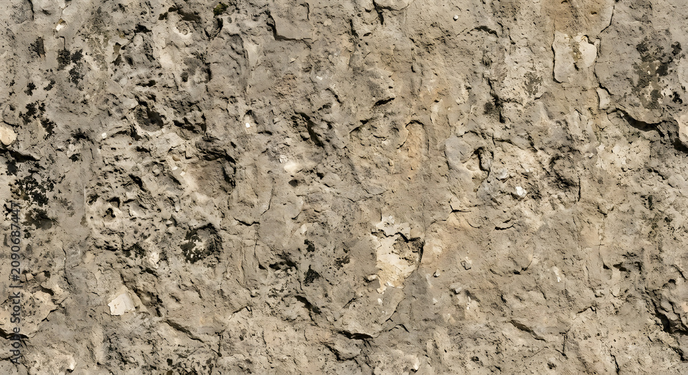 Fototapeta premium Ancient Weathered Limestone with Erosion Stone Details