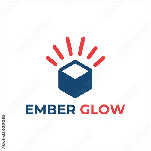 Ember Glow Logo Modern Fire Energy Identity