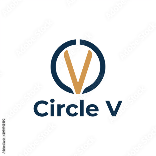 Minimal Circle Letter Logo Corporate Brand Identity