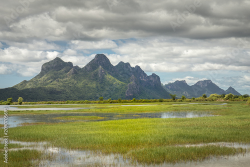 A view of Khao Sam Roi Yot, Pranburi.