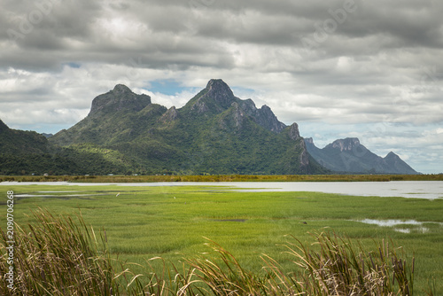 A view of Khao Sam Roi Yot, Pranburi.