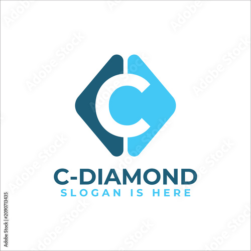 Diamond C Letter Logo Premium Corporate Brand Identity