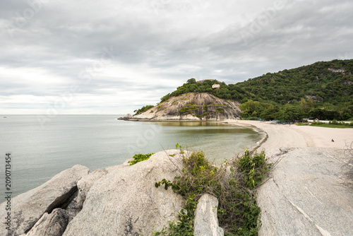 A view of Khao Tao Beach, Pranburi.
