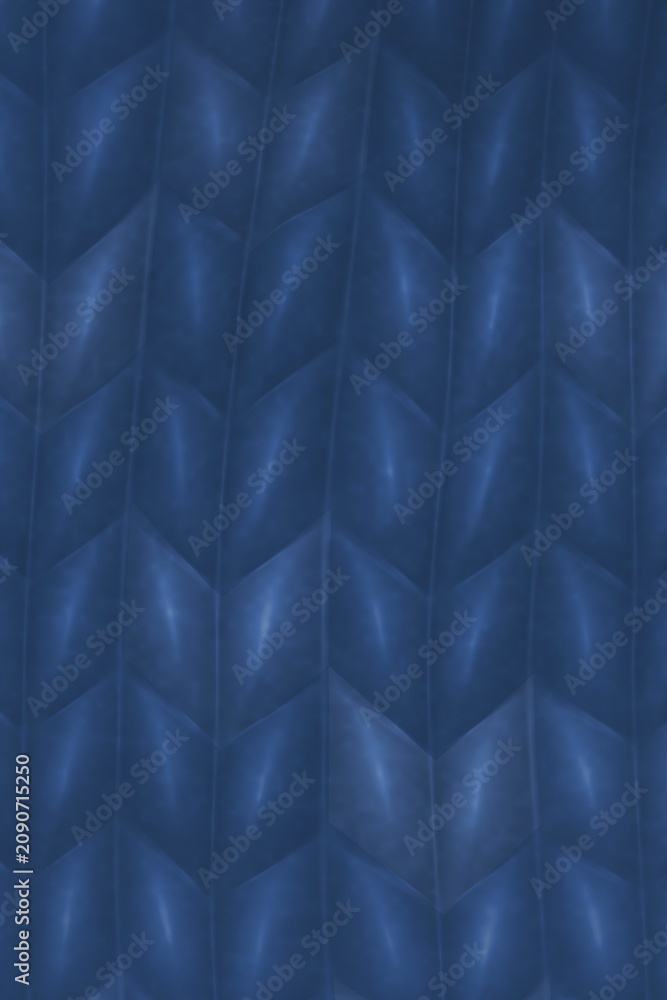Fototapeta premium Blue chevron pattern with light reflections