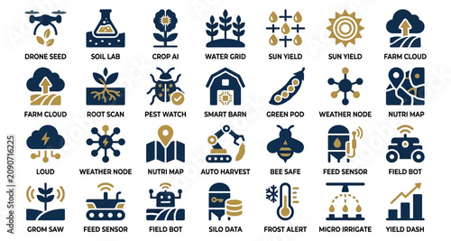 Frost Alert Icon with Thermometer, Snowflake, and Warning Dots for Smart Farming Weather Monitoring Concept